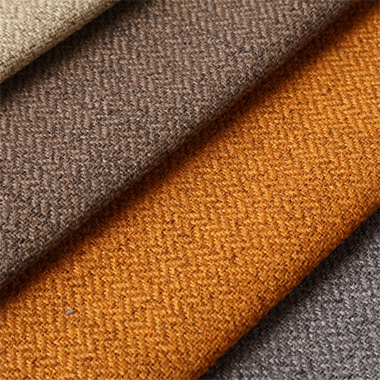 100% Polyester Linen Fabric Upholstery for Sofa