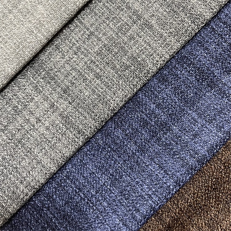 100% Polyester Linen Fabric Upholstery for Sofa