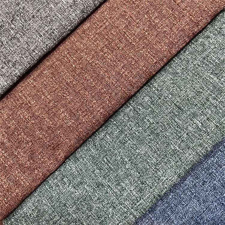 100% Polyester Linen Fabric Upholstery for Sofa