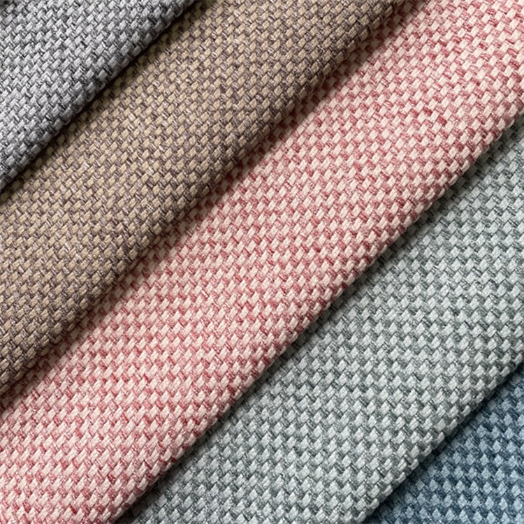 100% Polyester Linen Fabric Upholstery for Sofa