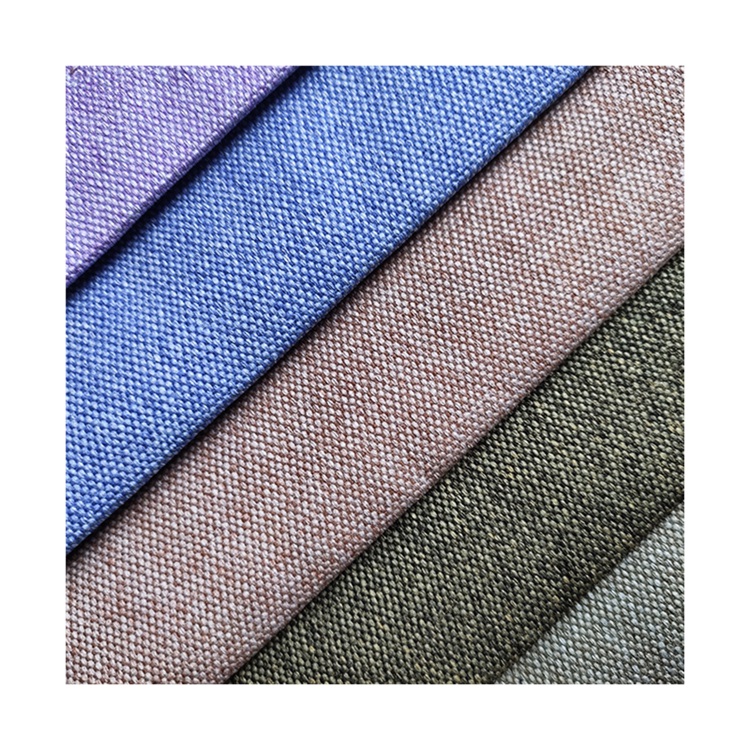100% Polyester Linen Fabric Upholstery for Sofa