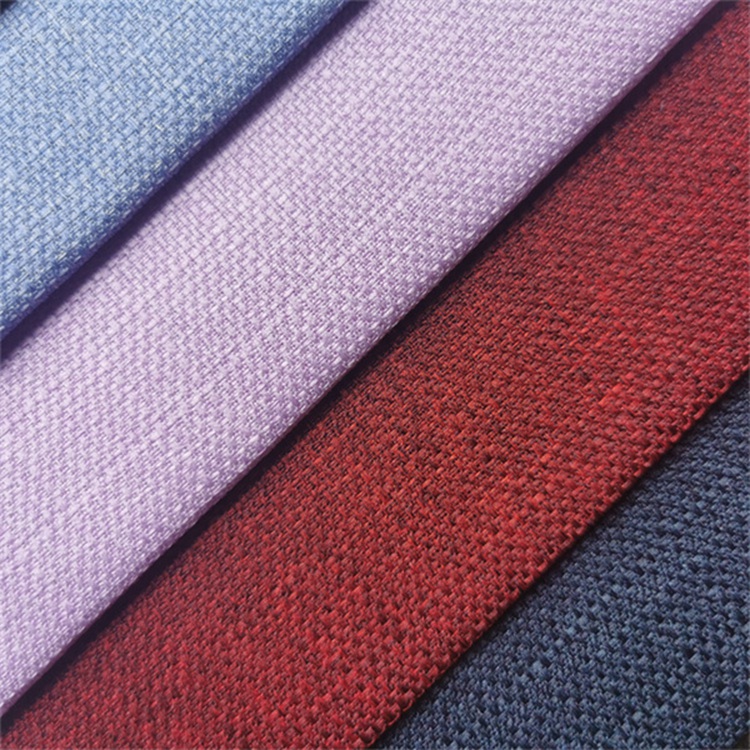 100% Polyester Linen Fabric Upholstery for Sofa