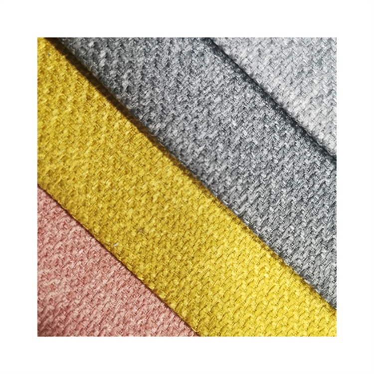 100% Polyester Linen Fabric Upholstery for Sofa