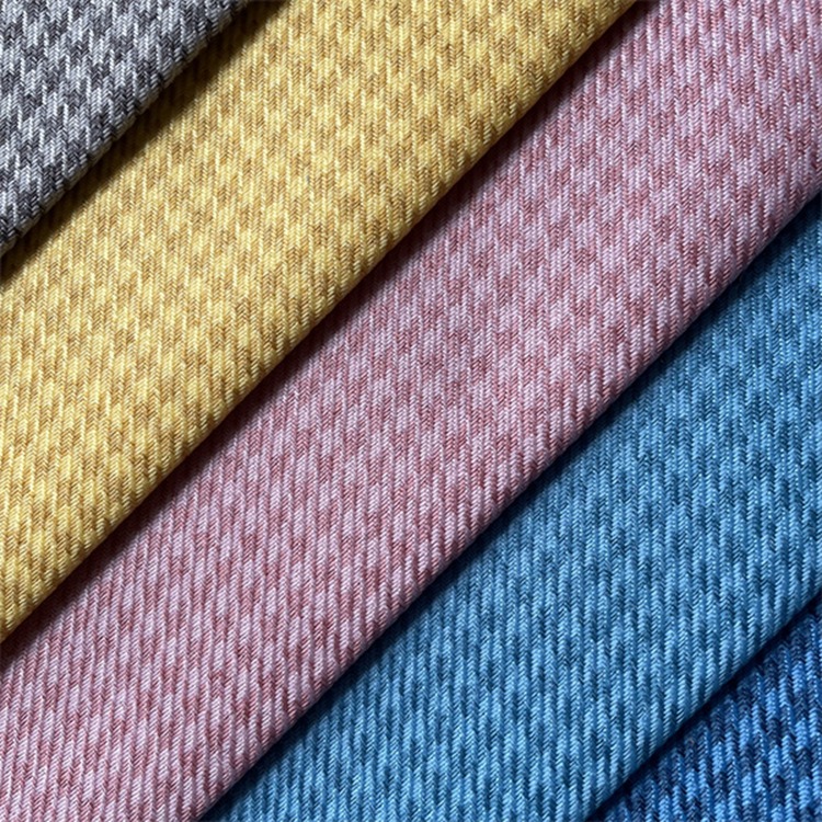 100% Polyester Houndstooth linen fabric Upholstery for Sofa
