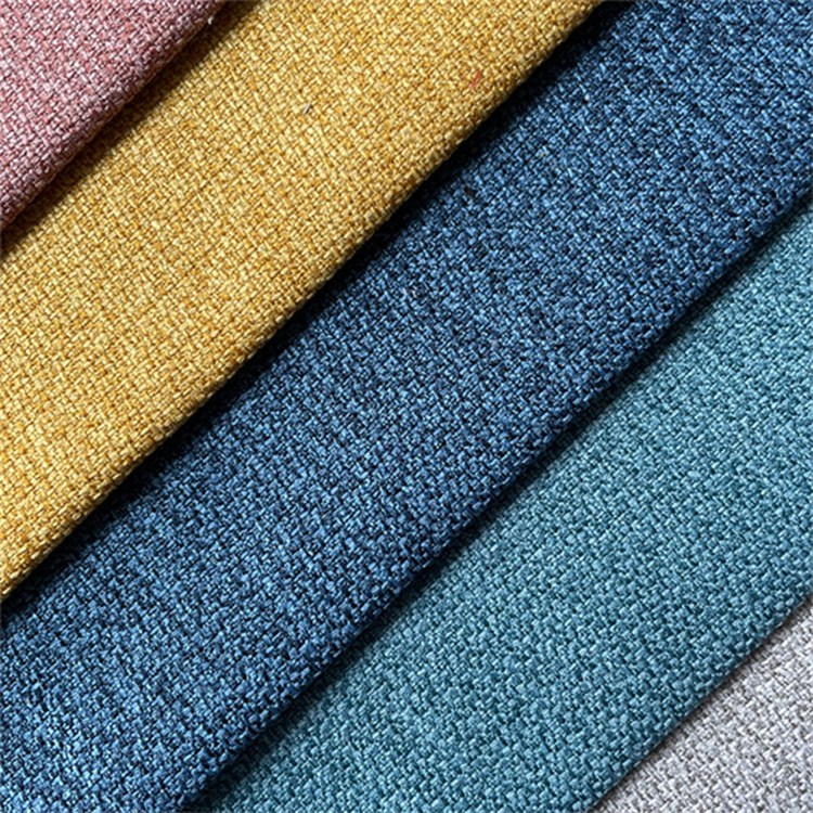 100% Polyester Linen Fabric Upholstery for Sofa