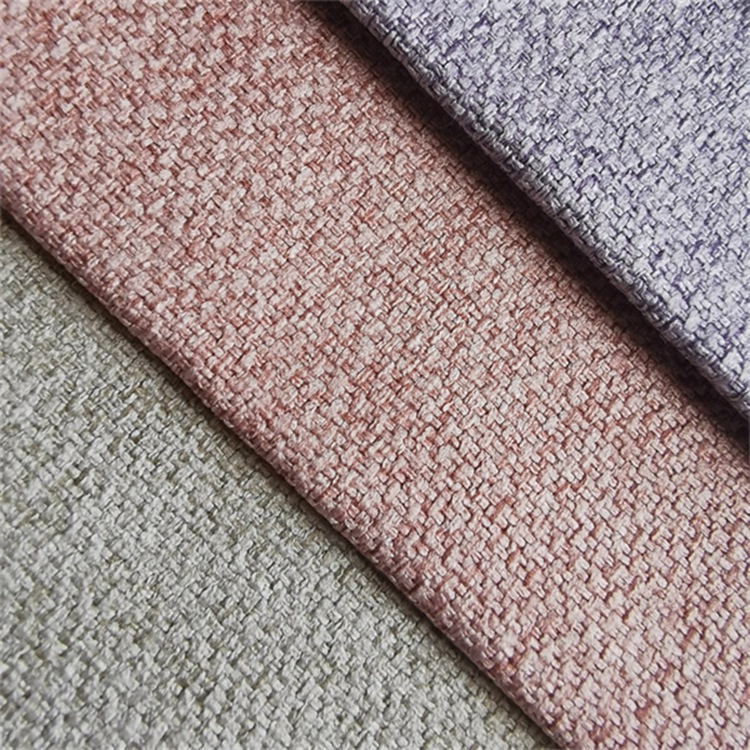 100% Polyester Linen Fabric Upholstery for Sofa