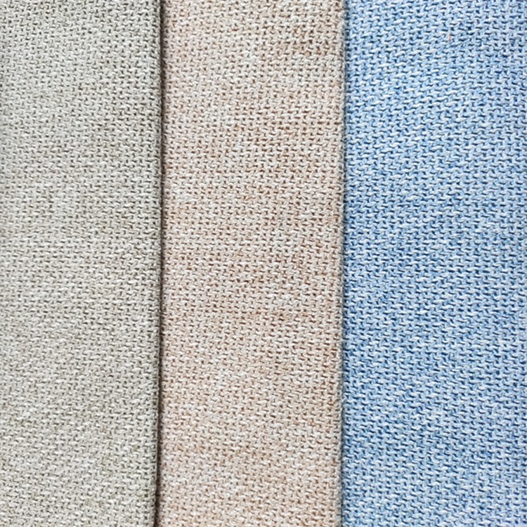 100% Polyester Linen Fabric Upholstery for Sofa