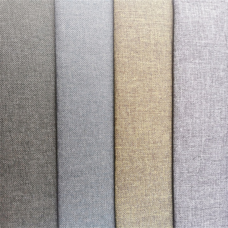 100% Polyester Linen Fabric Upholstery for Sofa