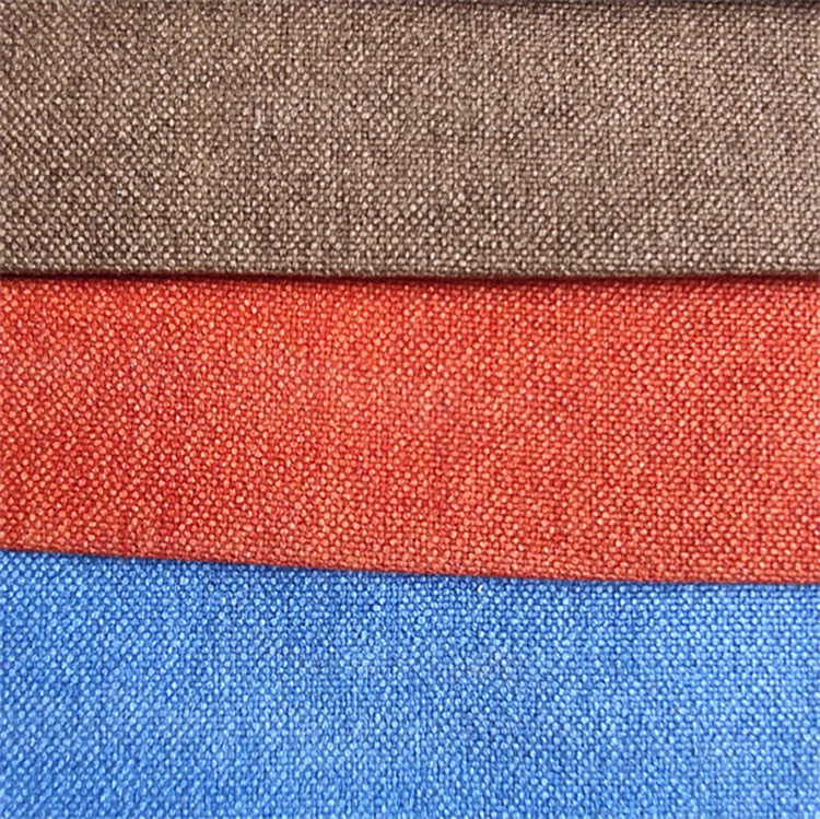 100% Polyester Linen Fabric Upholstery for Sofa
